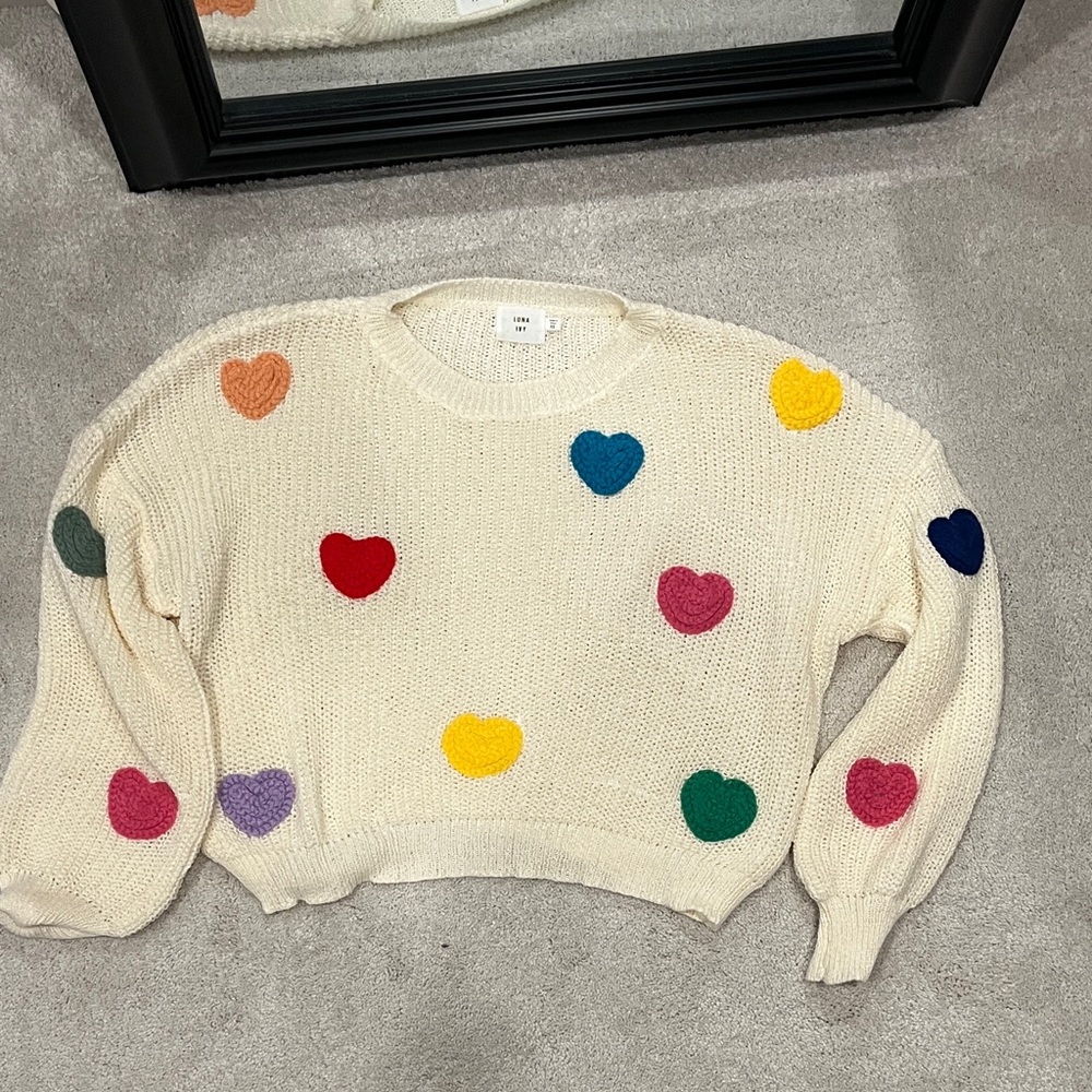 Luna Ivy Heart Sweater